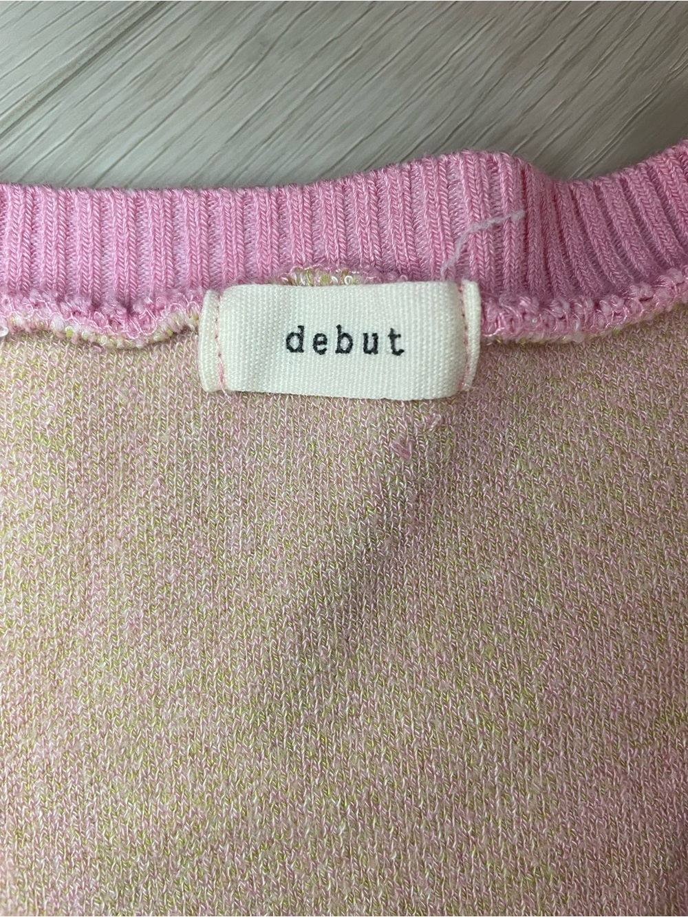 Pink Strawberry Knit Cropped Sweater Vest - Picture 3 of 5